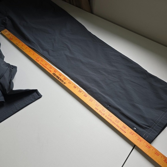 Eddie Bauer Travex Womens Nylon Hiking Pants Size 14 Gray Roll Cuff Outdoor Tech - Picture 12 of 14